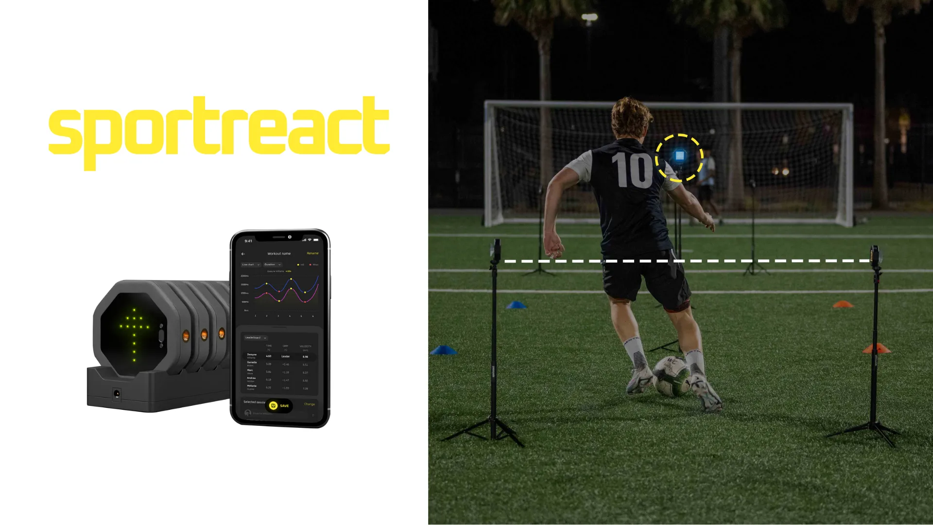 スプリント・アジリティ・リアクション計測システム 【Sportreact】